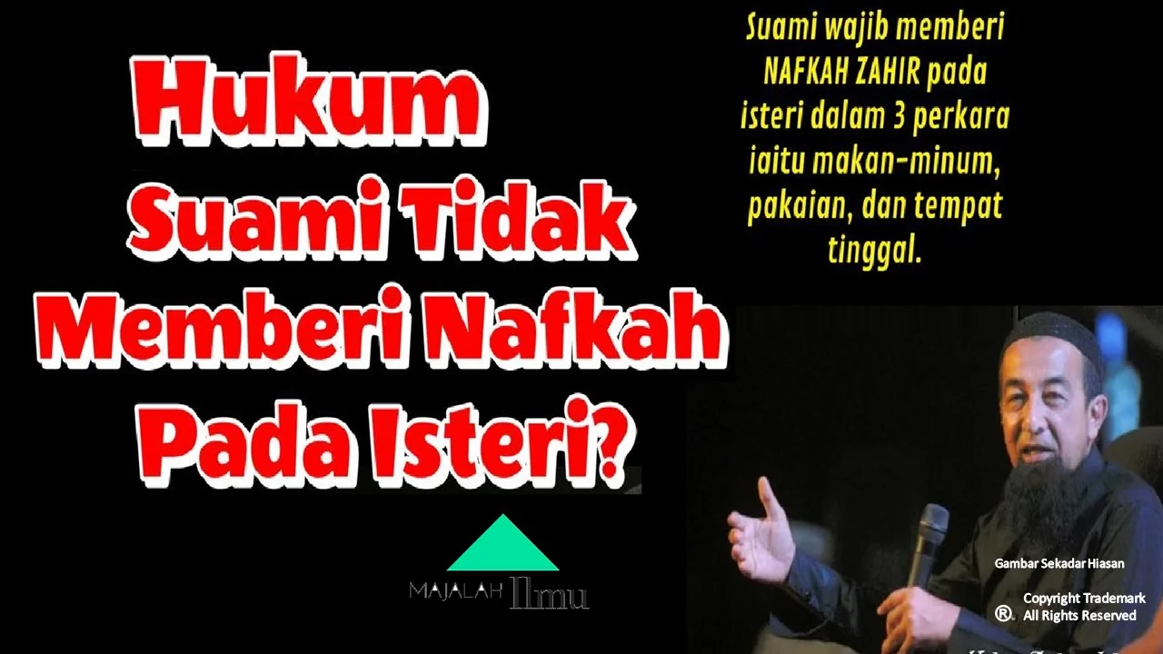 Nafkah untuk isteri tak termasuk keperluan barang dapur Para suami kena ingat dan Wajib tahu.