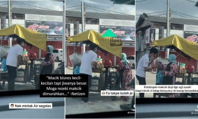 Individu Muda Dahaga Minta Air Tetapi Tidak Bawa Duit Makcik Yang Baik Hati Langsung Sedekahkan Segelas Air