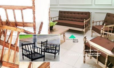 Jangan Sesekali Membuang Kerusi Kayu Ini Masih Boleh Guna Dan Boleh Diubah Suai Jadi Kerusi Moden Yang Menarik Dan Cantik