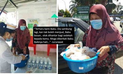 Macik Ini Bosan Kerana Tidak Boleh Berniaga Memutuskan Membuat Kuih Untuk Sedekah Kepada Petugas2 Di Desa