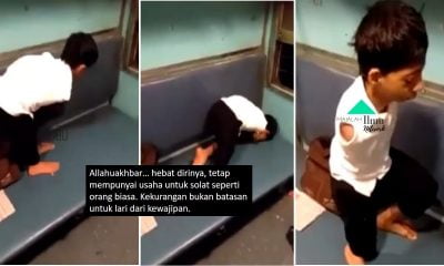 Undang Sebak Warganet Seorang Lelaki Walaupun Fizikalnya Kurang Upaya Namun Tetap Tunaikan Solat