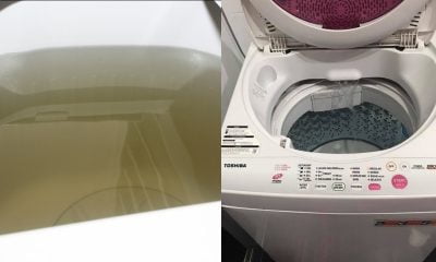 air karat dalam mesin basuh