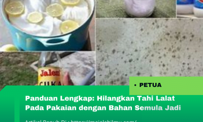 Hilangkan Tahi Lalat Pada Pakaian