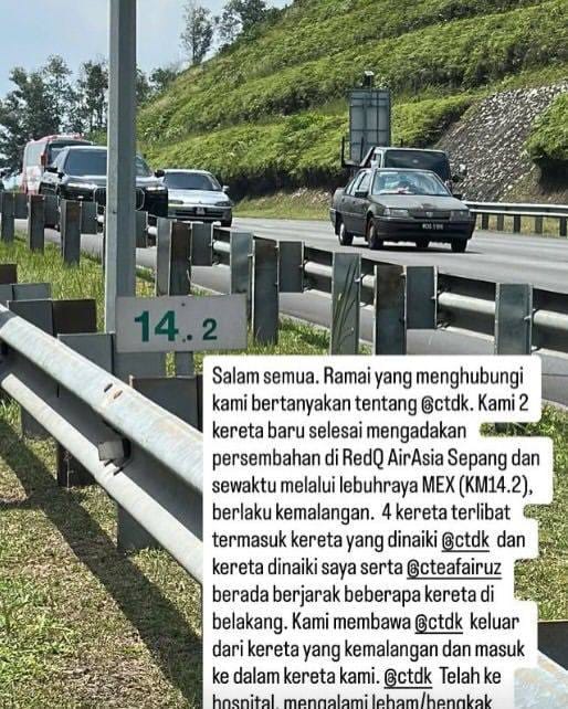 “Ramai Terkejut Nampak Kereta Remuk Di Tepi Highway, Rupanya Siti Nurhaliza Ada Dalam Kereta Itu” 7 671729047 1505986441085201 6968649937477257151 n